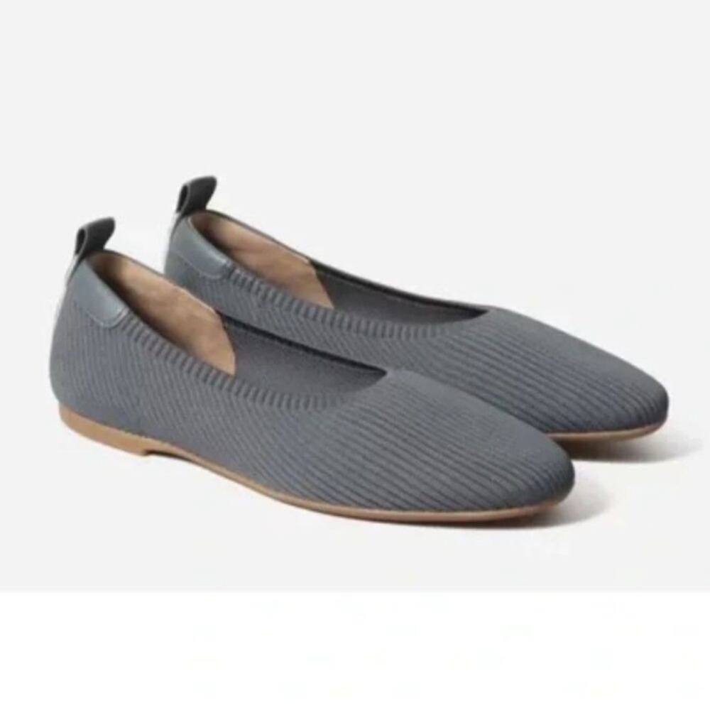 Everlane Knit Day Glove Flats in Slate 6.5